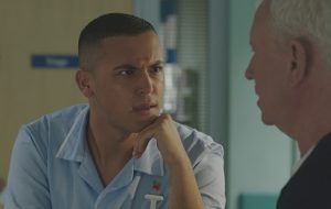 Shaheen Jafargholi as Marty in BBC1's Casualty