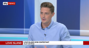 Love Island's Dr Alex George on Sky News