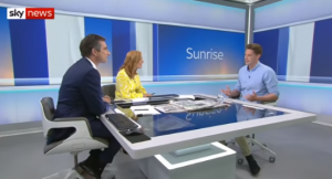 Love Island's Dr Alex George on Sky News