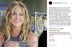 jennifer aniston instyle instagram