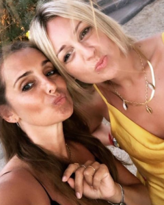 Louise Redknapp's holiday in Mykonos