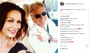 Catherine and Michael in the car