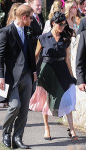 Meghan and Harry arrive at Charlie and Daisy's wedding