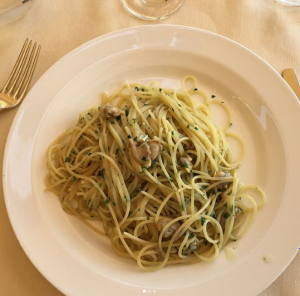 Carole McGiffin shares a pic of her spaghetti lunch in Venice 