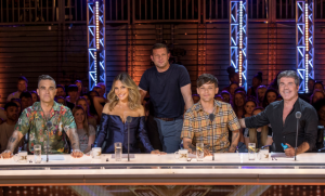 X Factor judges 2018 with Dermot O'leary (Credit: ITV)