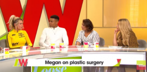 Love Island Megan and Wes on Loose Women (Credit: ITV)