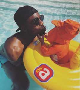 Ore Oduba on holiday with wife Portia and baby Roman (Credit: Instagram)