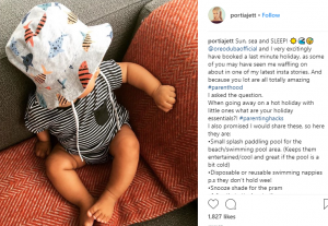 Ore Oduba on holiday with wife Portia and baby Roman (Credit: Instagram)