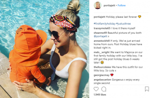 Ore Oduba on holiday with wife Portia and baby Roman (Credit: Instagram)