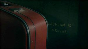 Emmerdale's Rebecca White stuffed in a suitcase