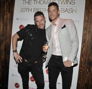 Danny Miller and Scott Thomas at his and Adam's bday bash