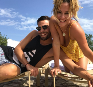 Caroline Flack and Andrew Brady (Credit: Facebook)