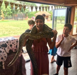 Frankie Bridge at son's birthday party (Credit: Instagram)