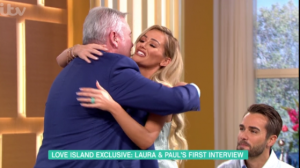 Eamonn Holmes and Laura Anderson on This Morning (Credit: ITV)