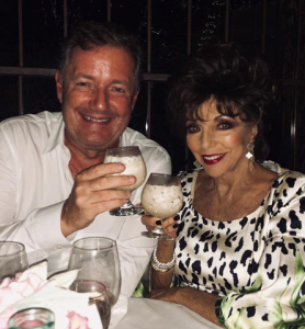 piers morgan and joan collins (Credit: Instagram)