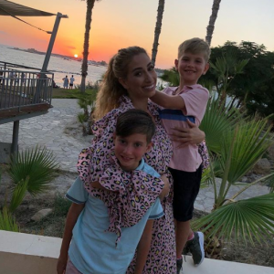 Stacey Solomon and her two sons