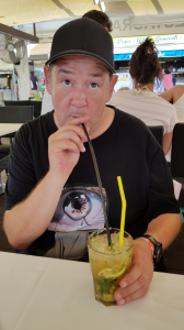 Johnny Vegas on holiday