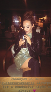 Stephanie Davis on a night out