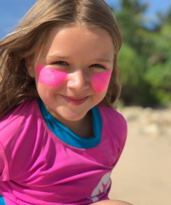 Harper Beckham on holiday