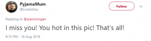 Piers Morgan tweets