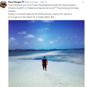 Piers Morgan Tweet