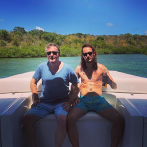 Spencer Morgan with dad Piers