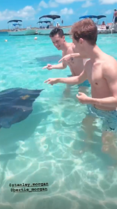 Piers Morgan on holiday with his sons