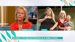 This Morning debate about breastfeeding in public