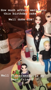 Victoria Beckham's cake for Tana Ramsay