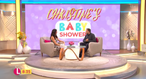 Christine Lampard's baby shower on Lorraine