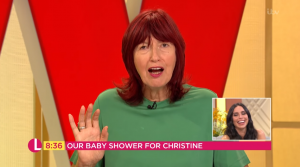 Janet Street Porter for Christine Lampard's babyshower