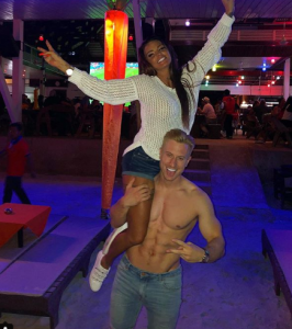 Kris Boyson shares a pic of him holding Katie Price on his shoulder 