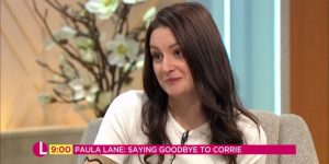 Paula Lane appears on Lorraine