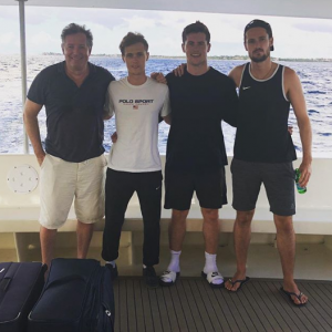 Piers Morgan and his three sons