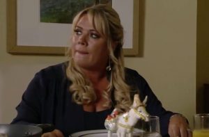 Sharon went rage with rage in EastEnders