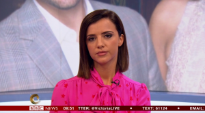 Lucy Mecklenburgh speaking on The Victoria Derbyshire Show