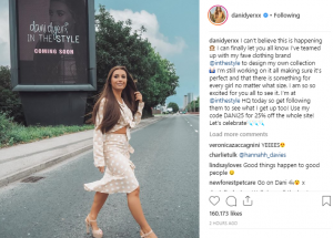 Dani Dyer announces clothing collab