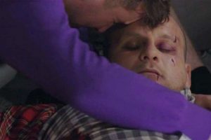 Halfway hugs Stuart after shooting