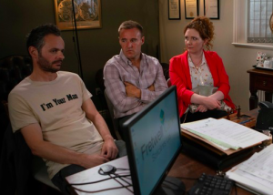 Tyrone, Fiz and Darren in Corrie