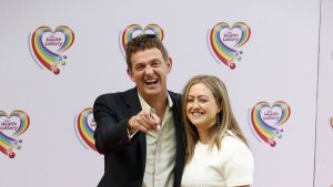 Matthew right and his wife / PA