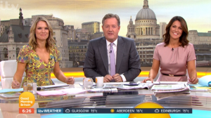 Charlotte, Piers and Susanan on GMB