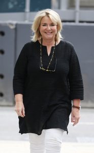 Fern Britton outside ITV Studios