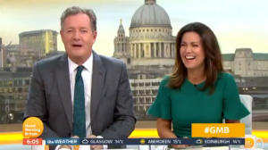 Piers Morgna and Susanna Reid on GMB