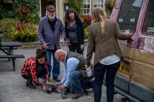 Charity Dingle runs over Monty in Emmerdale
