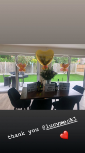 Ryan Thomas' gift from Lucy Meck