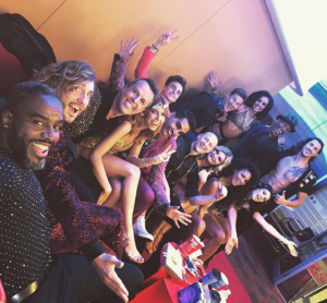 Stacey Dooley with Strictly co-stars