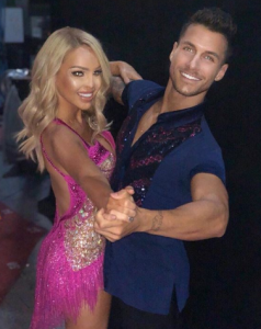 Katie Piper strikes a pose with her Strictly partner Gorka Marquez
