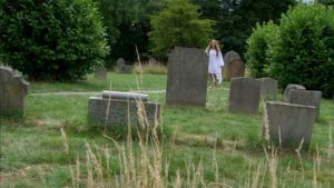 Rebecca White alive and looks like a ghost in graveyard