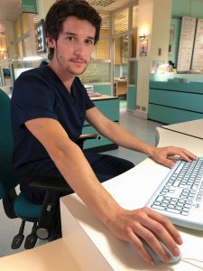 Nic Jackman as Holby City's Cameron Dunn