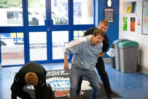 Ryan causes trouble at the police station in Coronation Street 